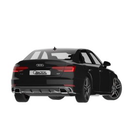 Rear Spoiler with Dual Tail Pipe for Audi A4 2016-2017 by Caractere